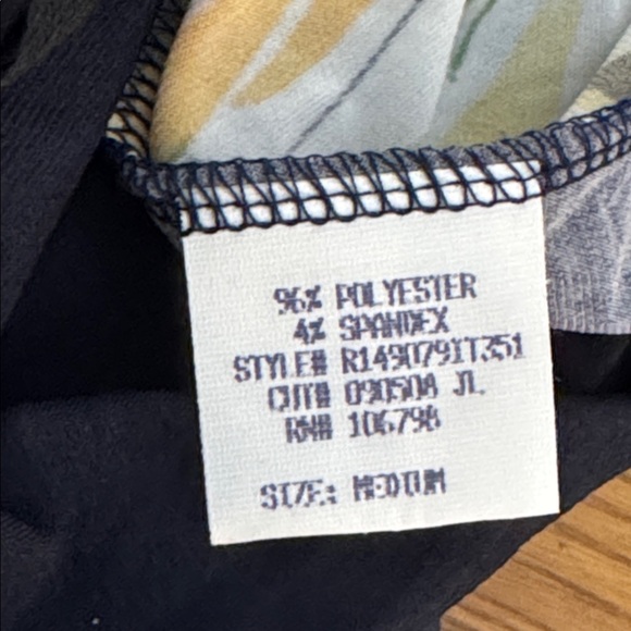 LILY NAVY FLORAL RESORT STYLE HALTER MIDI DRESS **NWT** - Picture 11 of 11